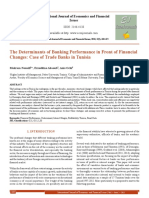 The Determinants of Banking Performance in Front of Financial Changes: Case of Trade Banks in Tunisia