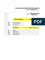 Calculo de Taladros y Factores Tecnicos Ferdiazsal