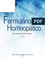 Formulário Homeopático Atual Data de Publicação