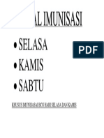 Jadwal Imunisasi