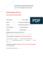 Entry Form of FA
