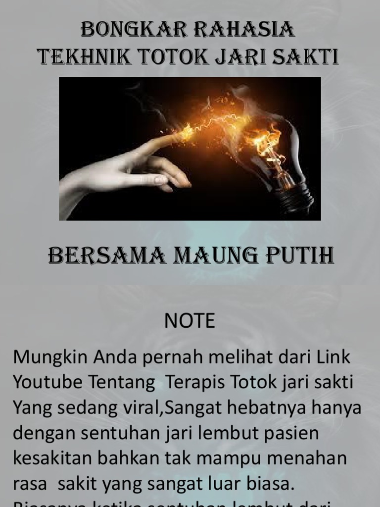 Bongkar Rahasia Totok Pptx