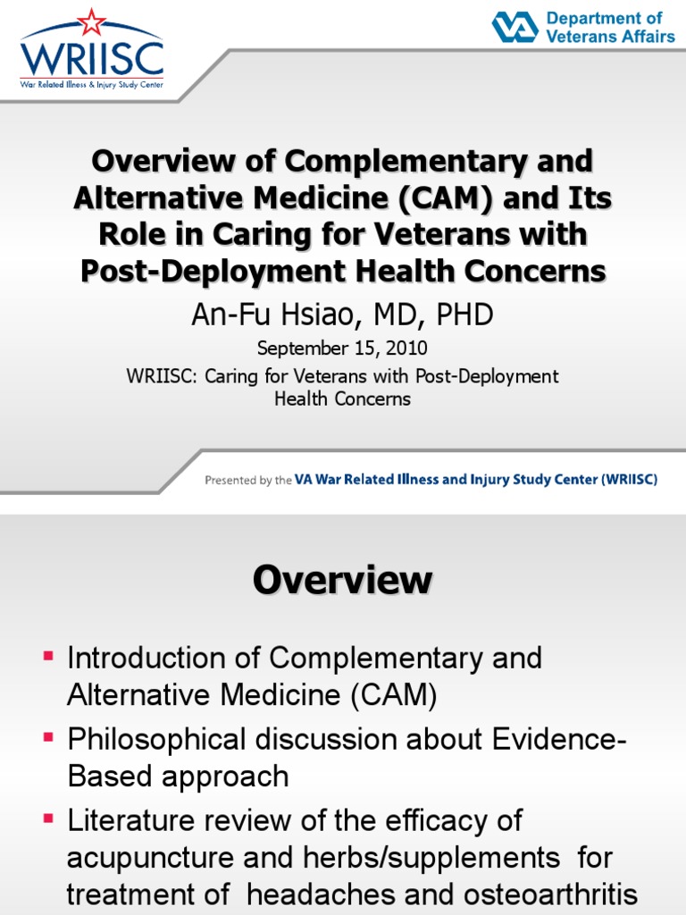 Overview of Complementary and Alternative Medicine (CAM) and Its Role ...