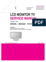 LCD Monitor TV: Service Manual