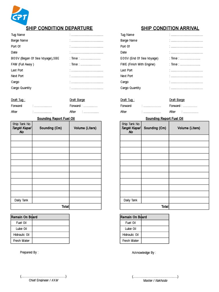 Ship Cond Arr & Dep | PDF | Port | Ships