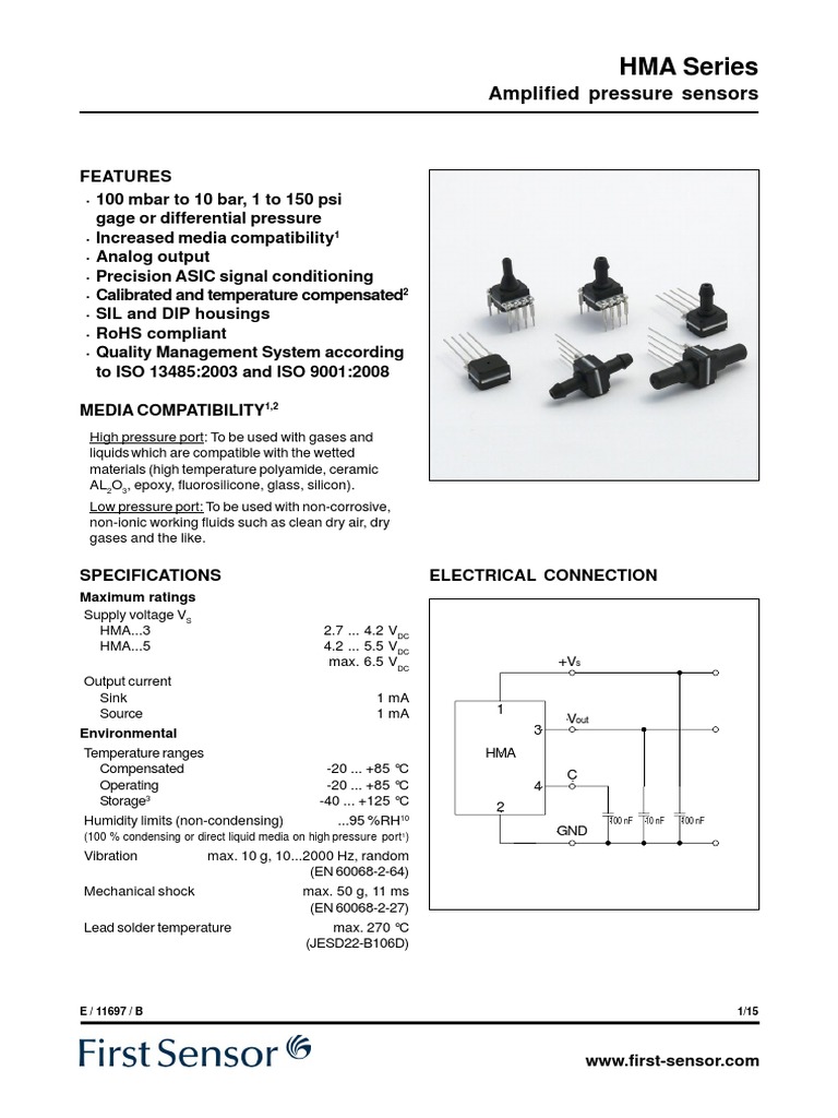 Pressure Sensor PDF Hysteresis Sensor