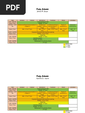 Daily Schedule
