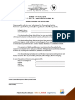 Parish Youth Day 2019 May 17 - 19, 2019 - Mt. Carmel College of Escalante, Inc. Parental Consent and Waiver Form
