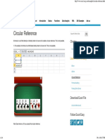 Circular Reference in Excel - Easy Excel Tutorial