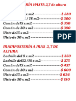 Lista de Precios Septiembre 2018 JG CONSTRUIR PDF