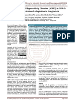 Attention Deficit Hyperactivity Disorder ADHD in DSM 5 A Trial For Cultural Adaptation in Bangladesh