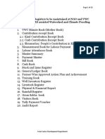 VWC Record-Book Keeping Formats