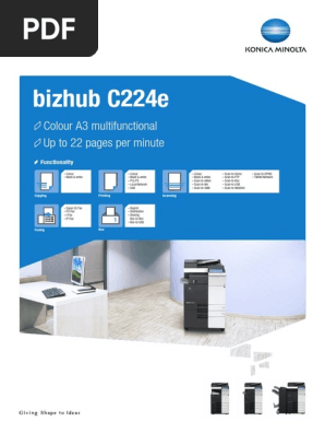 Bizhub C224e Datablad v2