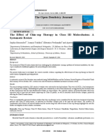 The Open Dentistry Journal: The Effect of Chin-Cup Therapy in Class III Malocclusion: A Systematic Review