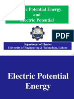 Electric Potential Energy and Electric Potential: Department of Physics University of Engineering & Technology, Lahore