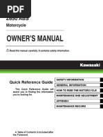 Kawasaki Z650 Owners Manual