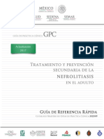 Tratamiento y Prevención Secundaria de La Nefrolitiasis en El Adulto GRR PDF