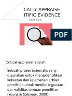Critically Appraise Scientific Evidence1