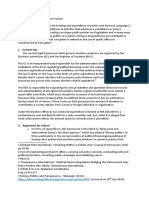 Political Financing Refers To The Funding and Expenditure of Parties and Electoral Campaigns