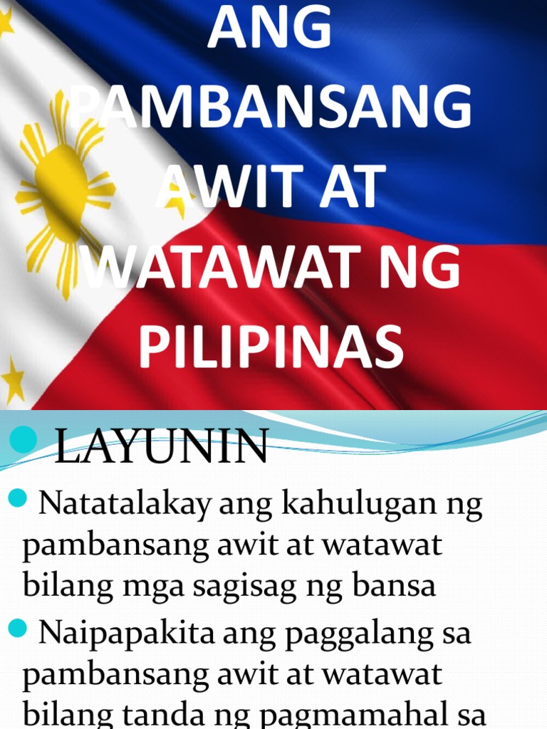 Simbolo Ng Bansang Pilipinas