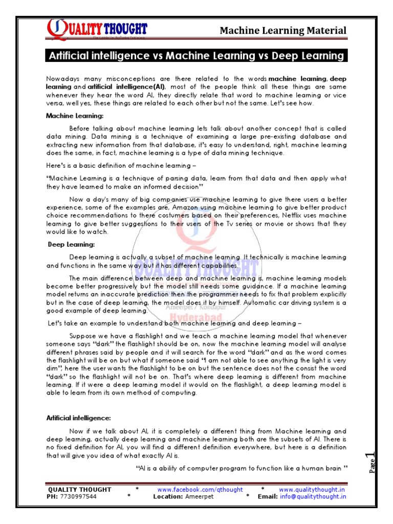 Machine Learning Material | PDF | Dependent And Independent Variables ...