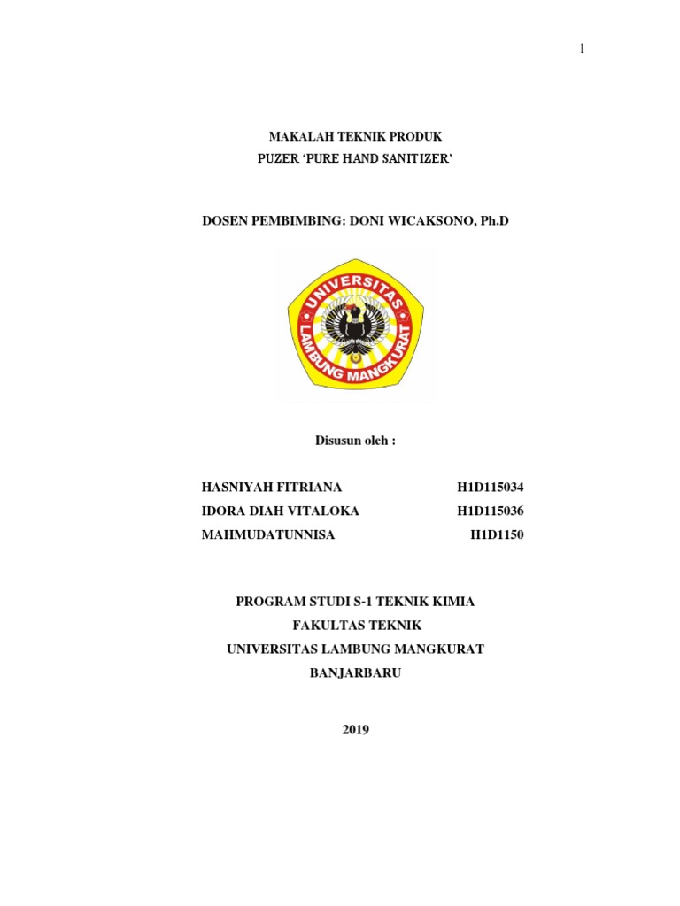 Makalah Sanitizer