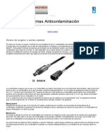 Sensor de Oxigeno o Sonda Lambda