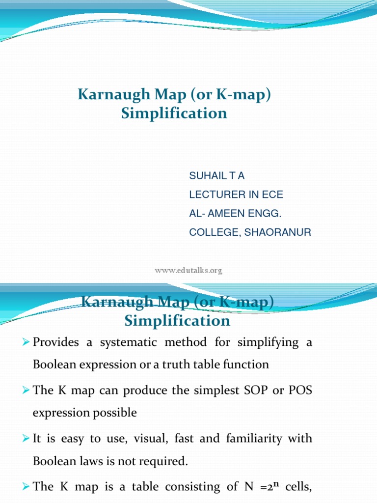 K-map Simplification Guide | PDF | Foreign Language Studies | Teaching ...
