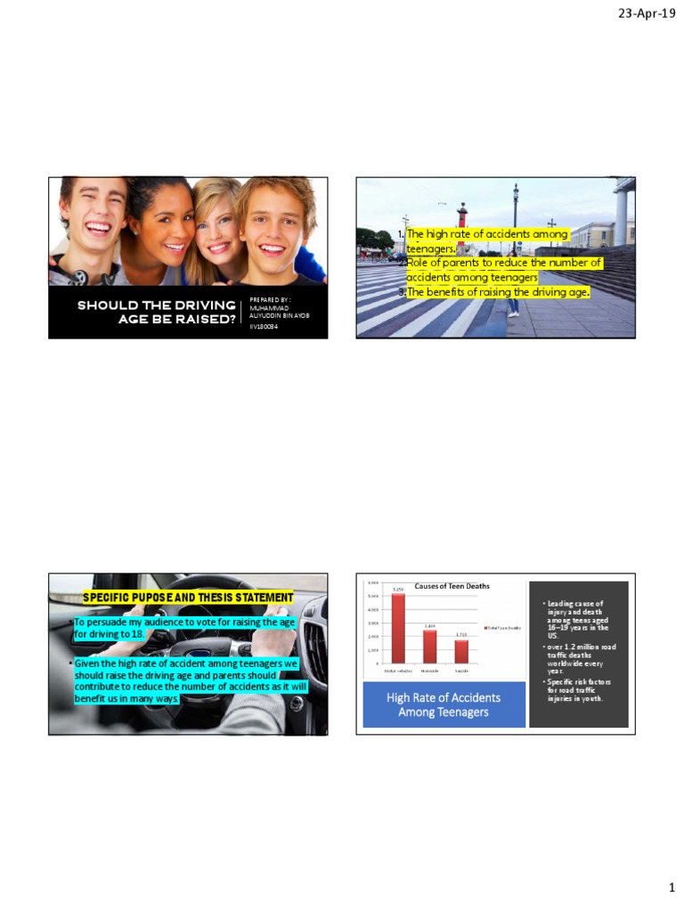 Should The Age of Driving Be Raised | PDF | Adolescence | Traffic Collision