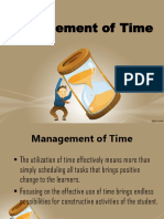 Management of Time