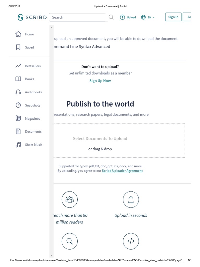 Publish To The World: PDMS Command Line Syntax Advanced | PDF | Scribd ...