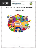 matriz de habilidades jardim II de 4 a 5 anos jatai goias