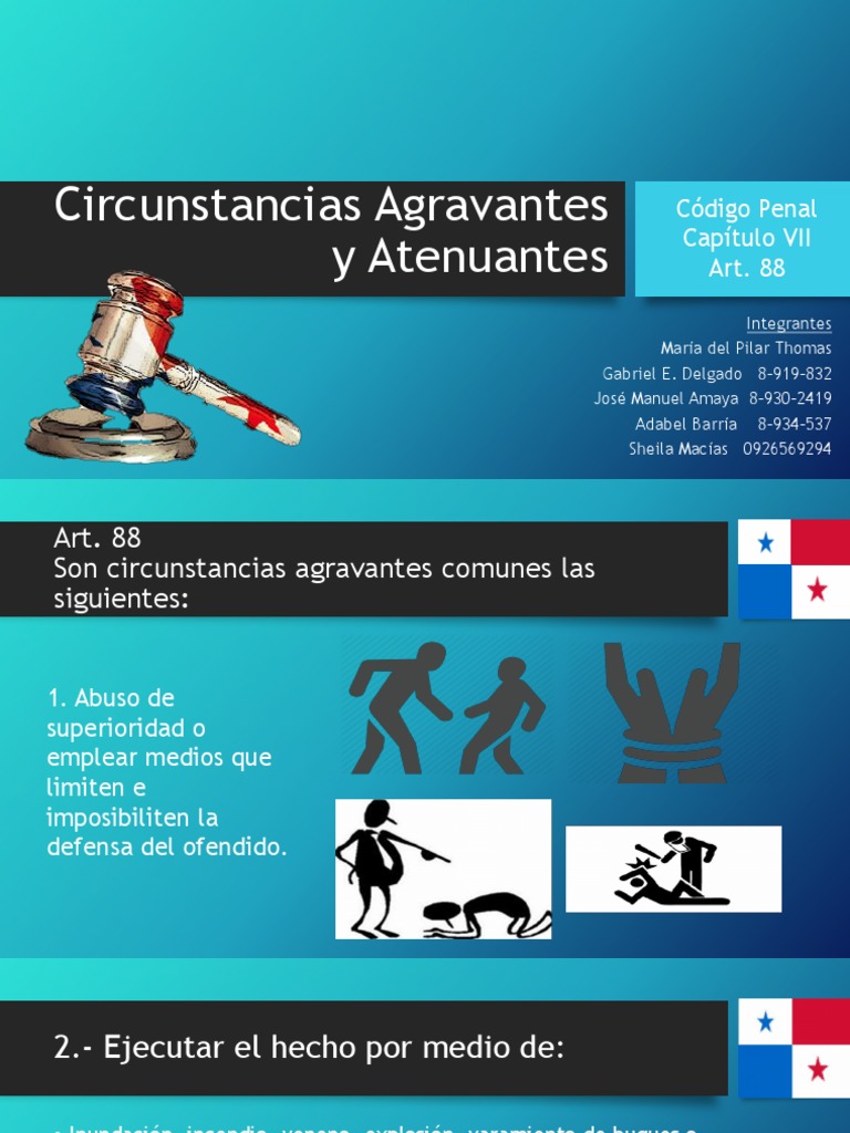 Circunstancias Agravantes y Atenuantes Pena capital Crimen y violencia