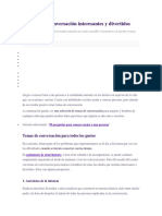 15 Temas de Conversación Interesantes y Divertidos