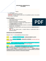 Resumo Improbidade Administrativa 