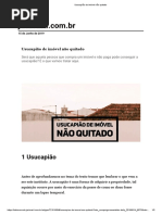 Usucapião de Imóvel Não Quitado