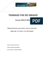 Mantenimiento Preventivo de La Corrosión Aplicado A La Obra Viva Del Buque