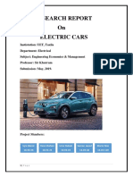 Research Report On Electric Cars