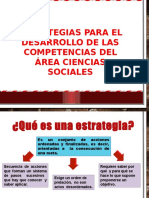 Estrategias para El Desarrollo de Las Competencias Del Área Ciencias Sociales