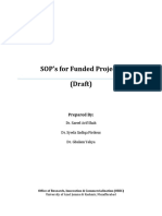 SOP's For Funded Projects (Draft) : Prepared by