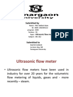 ME-362 Ultrasonic Flow Meter Principle, Applications and Advantages