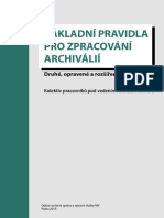 Zakladní Pravidla Pro Zpracování Archiválií 2013-2015 s Červeně Vyznačenými Změnami