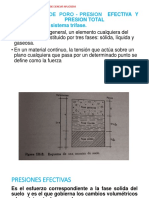 Presiones en suelos: efectiva, total y de poro