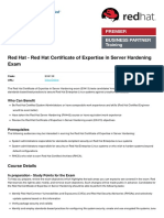 Red Hat Certificate of Expertise in Server Hardening Exam