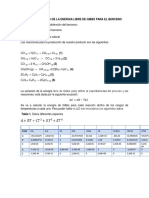 Análisis de La Energía Libre de Gibbs Del Benceno