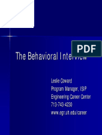 Behavioral Interviewqw