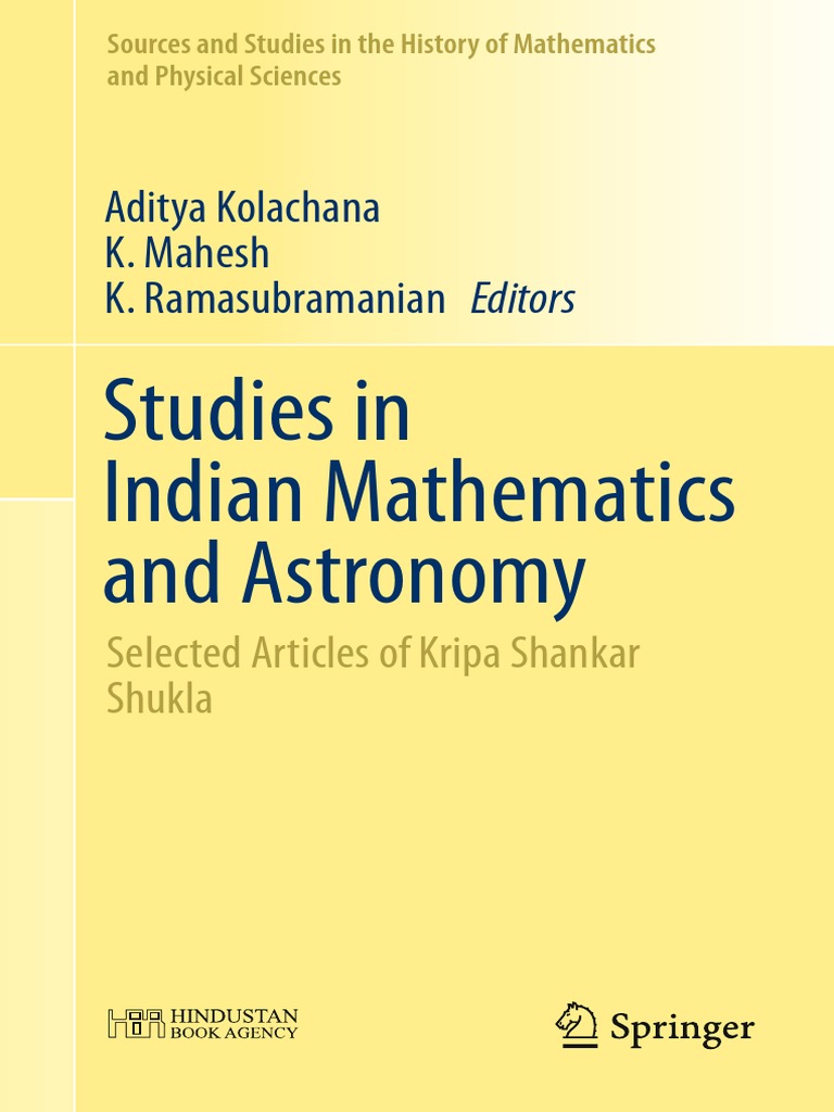 Studies in Indian Mathematics and Astronomy - Kripa Shankar