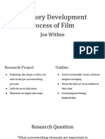 The Story Development Process of Film: Joe Withee