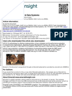 Industrial Management & Data Systems: Article Information