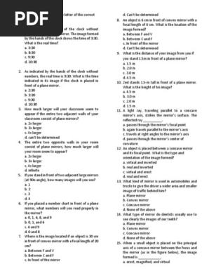 Multiple Choice Test